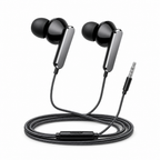 240 Pieces Wired Earphoneses, 3.5mm Stereo In-Ear Audio, Black, CH-920