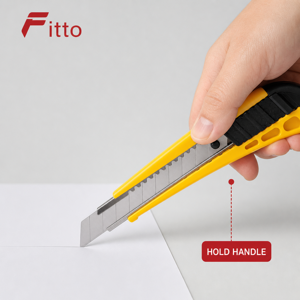 120 Pieces Utility Cutter, Yellow 18 mm Ceramic Handle, Snap-Off Blade Design, 1 Piece