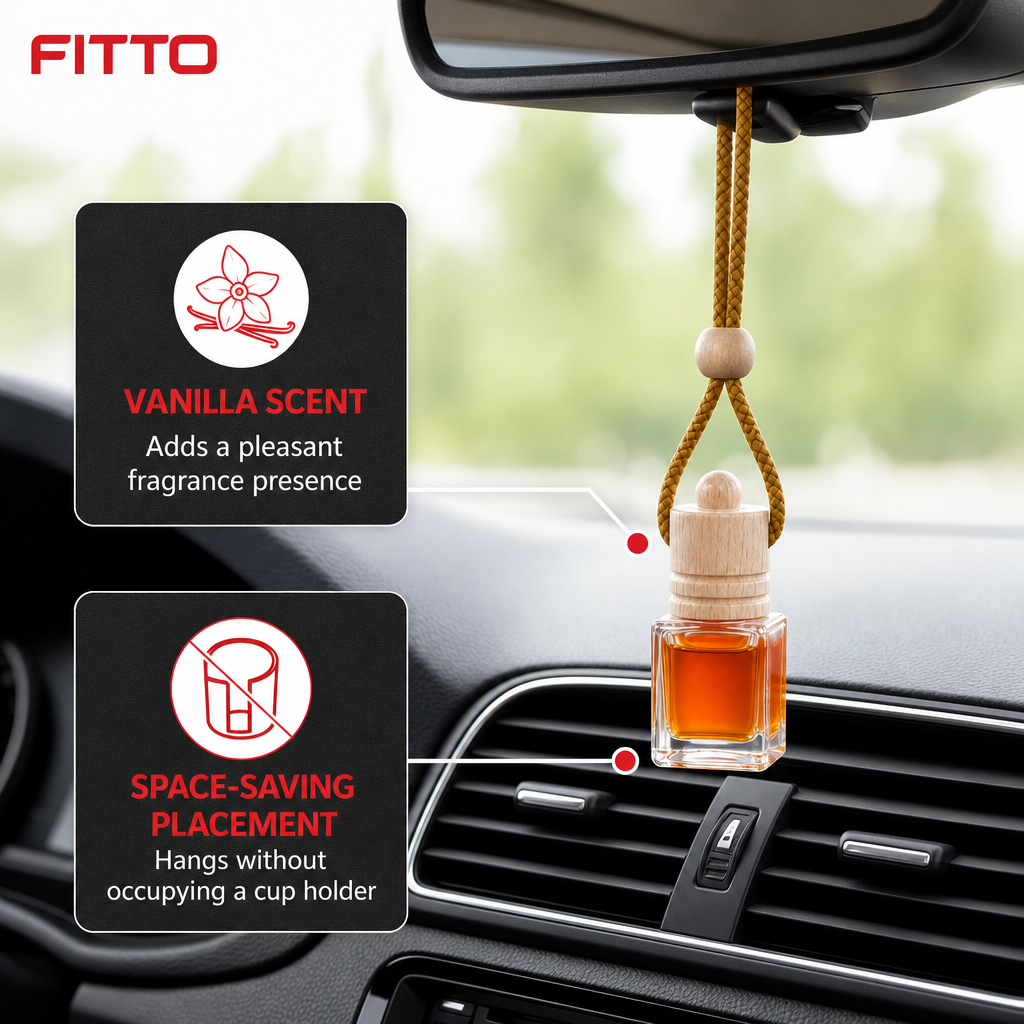 96 Pieces Hanging Bottle Car Air Fresheners, Vanilla Scent, Single Unit