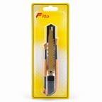 96 Pieces Utility Knives Cutter with Titanium Blade, 18 mm, Brown and Grey Handheld Cutting Tool