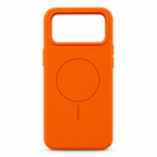 120 Pieces Silicone Magnetic Phone Cases with Raised Camera Protection, Orange