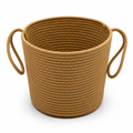 96 Pieces Woven Rope Storage Basket With Handles, Medium Brown, Medium, 25 x 25 x 20 cm