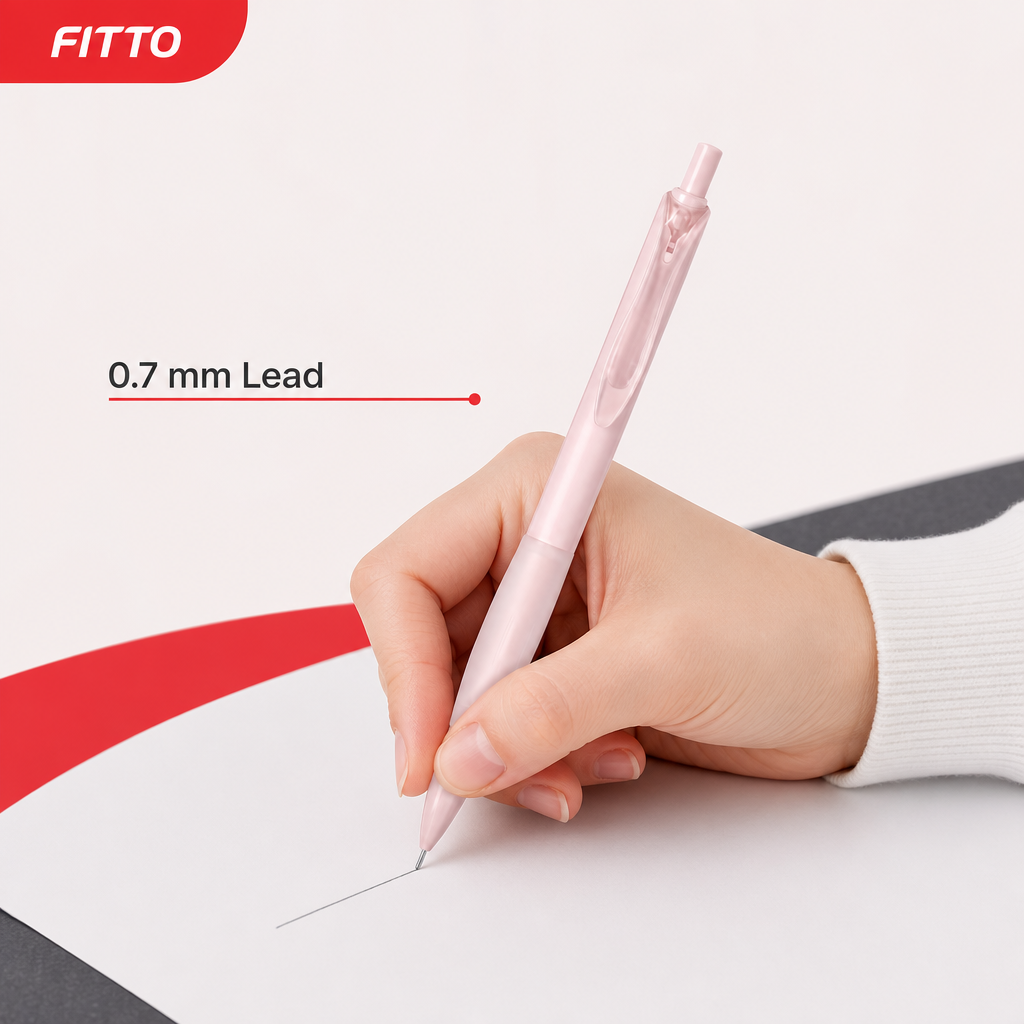 60 Pieces Mechanical Pencils with Clip, 0.7 mm Lead, Pastel Colour, 15 cm, 1 Count