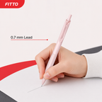 60 Pieces Mechanical Pencils with Clip, 0.7 mm Lead, Pastel Colour, 15 cm, 1 Count