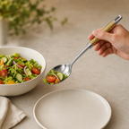 120 Pieces Gold Stainless Steel Serving Spoon, 34 cm, 1 Piece