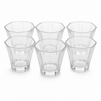 96 Pieces Glass Tumbler Set, 230 ml Clear Drinking Glasses, 6 Pieces