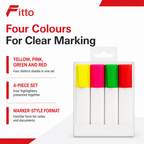 144 Pieces Highlighters, Assorted Colours, 4 Pack