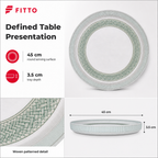 72 Pieces Round Woven Serving Trays, 45 cm, Decorative Table Presentation Design