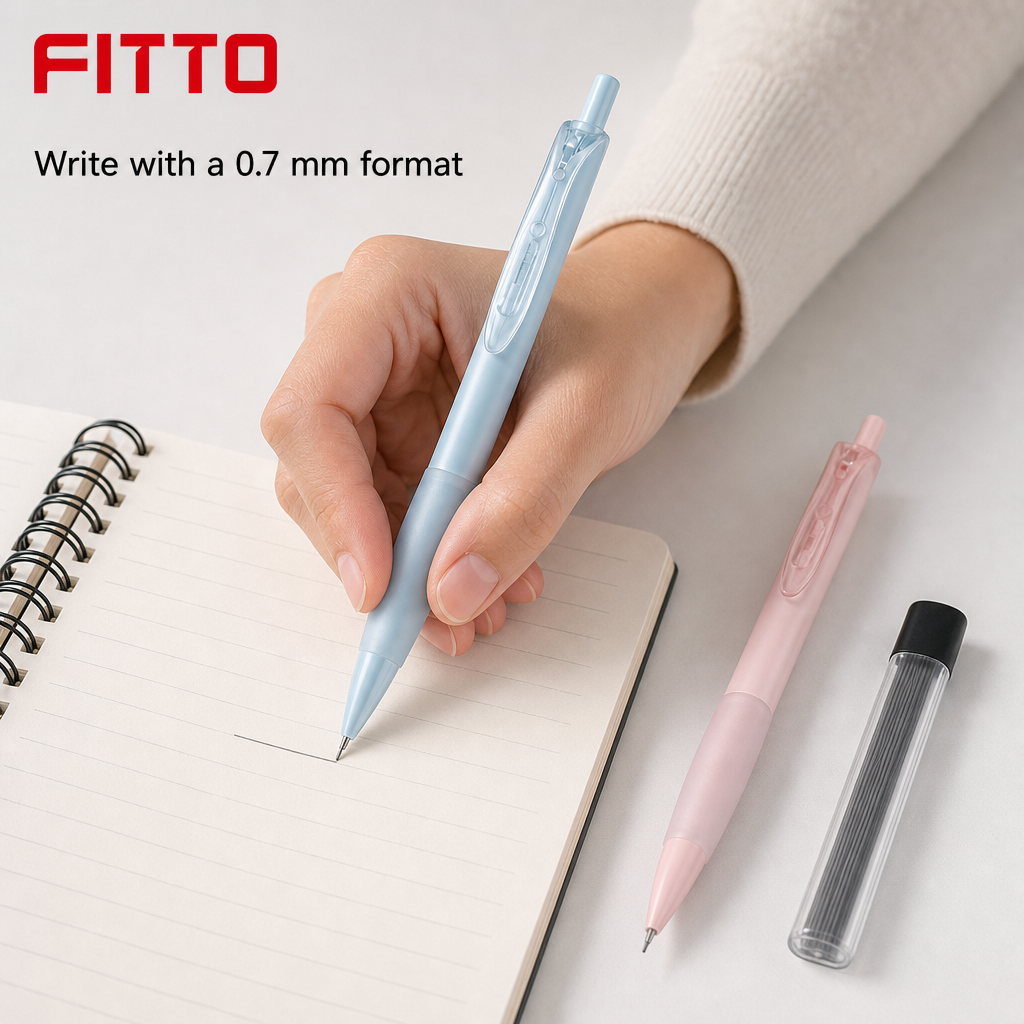120 Pieces Mechanical Pencils with 0.7 mm Lead Refill, Pastel Clip Design, 2-Pack