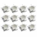 96 Pieces Star-Shaped Candy Boxes, Silver, 24 x 24 x 5 cm, 12 Pieces