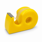 144 Pieces Tape Dispenser with Crystal Clear Adhesive Tape, 19mm x 25yd, Yellow