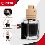 96 Pieces Car Vent Air Freshener Clip, Black Scent, 5ml