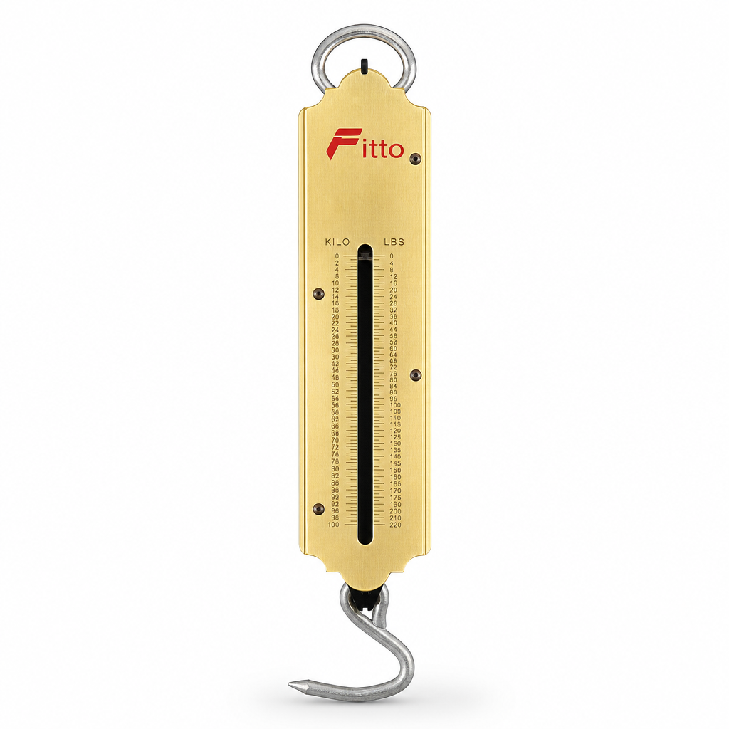 96 Pieces Mechanical Spring Hanging Scale, 100 kg Capacity, Brass Body, 20 cm, Manual Load Measurement, 1 Piece