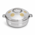 60 Pieces Stainless Steel Insulated Hot Pots, 2500 ml, Round Serving Container, 1 Piece