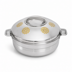 60 Pieces Stainless Steel Insulated Hot Pots, 2500 ml, Round Serving Container, 1 Piece