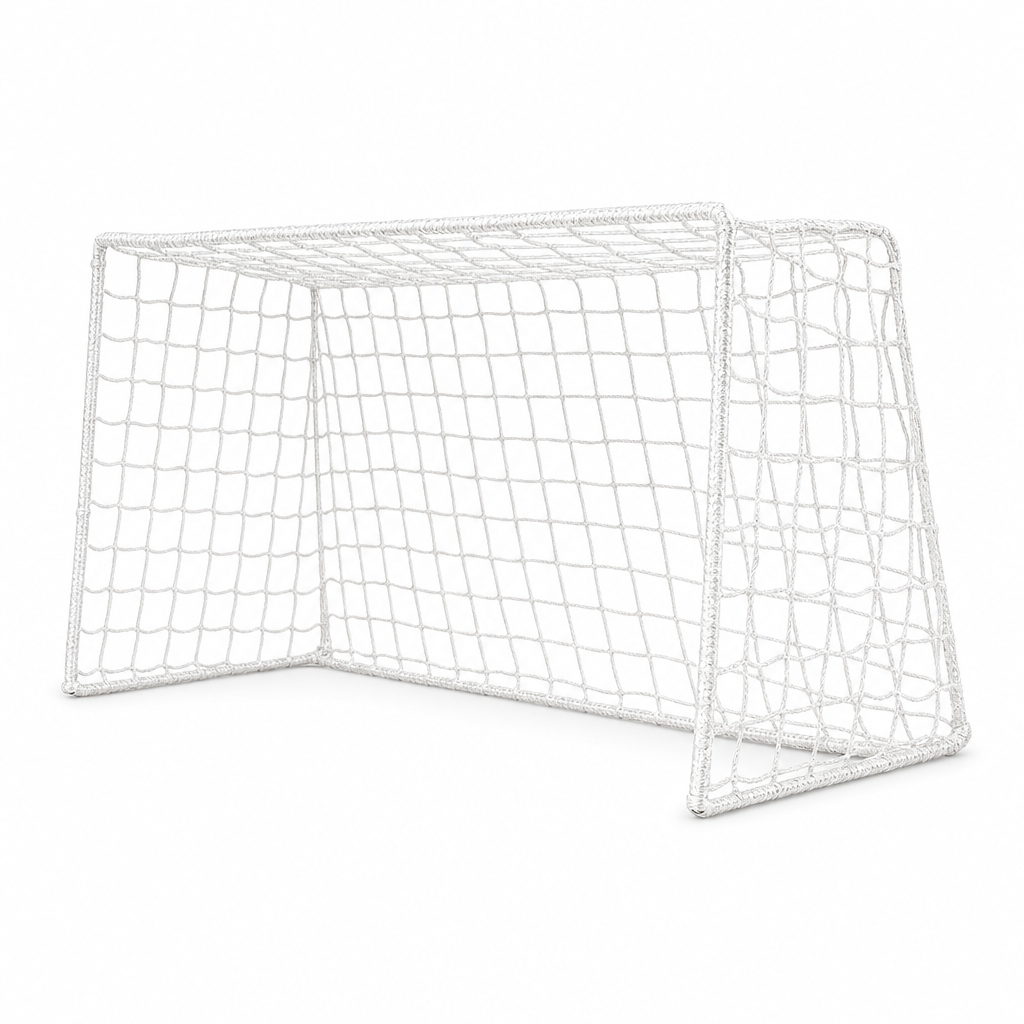 48 Pieces Football Goal Nets for 11-Person System, 5.5 m x 2.1 m, White
