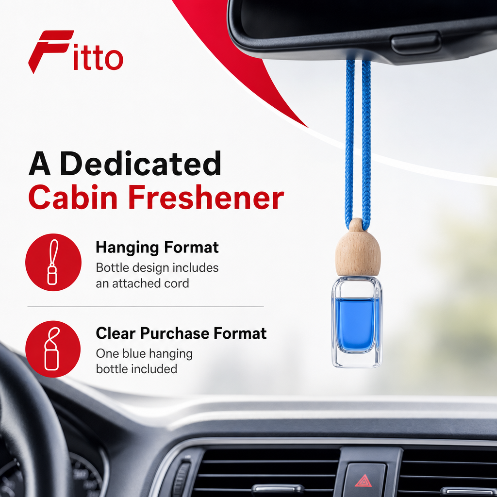 96 Pieces Car Air Fresheners Hanging Bottle for Vehicle Interior, Blue, 1 Piece
