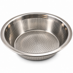 96 Pieces Silver Stainless Steel Colander Bowl, 36 cm, 1 Piece