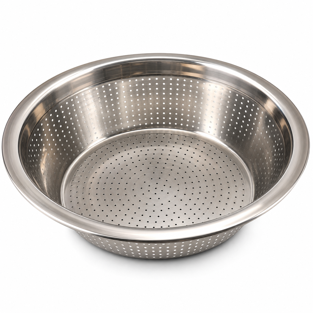 96 Pieces Silver Stainless Steel Colander Bowl, 36 cm, 1 Piece
