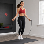96 Pieces Digital Jump Rope with Integrated Counter for Cardio and Fitness Training, Black
