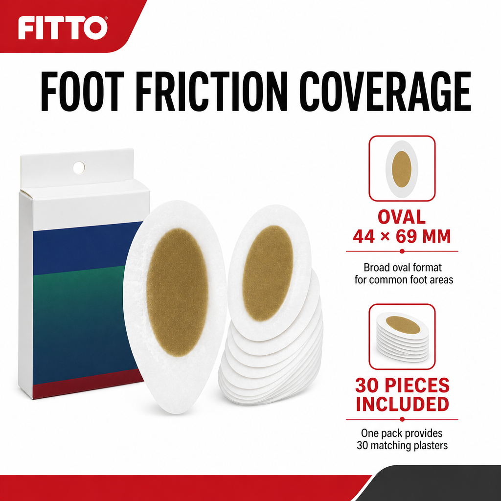 144 Pieces Blister Plasters, 44 × 69 mm, Adhesive Foot Protection, 30 Pieces