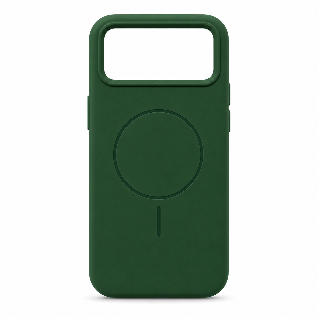 120 Pieces Silicone Magnetic Phone Cases with Raised Camera Protection, Green