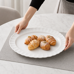 96 Pieces Oval Serving Plate, 14 Inch, White