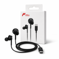 120 Pieces USB-C In-Ear Wired Earphoneses, Black, 1 Piece