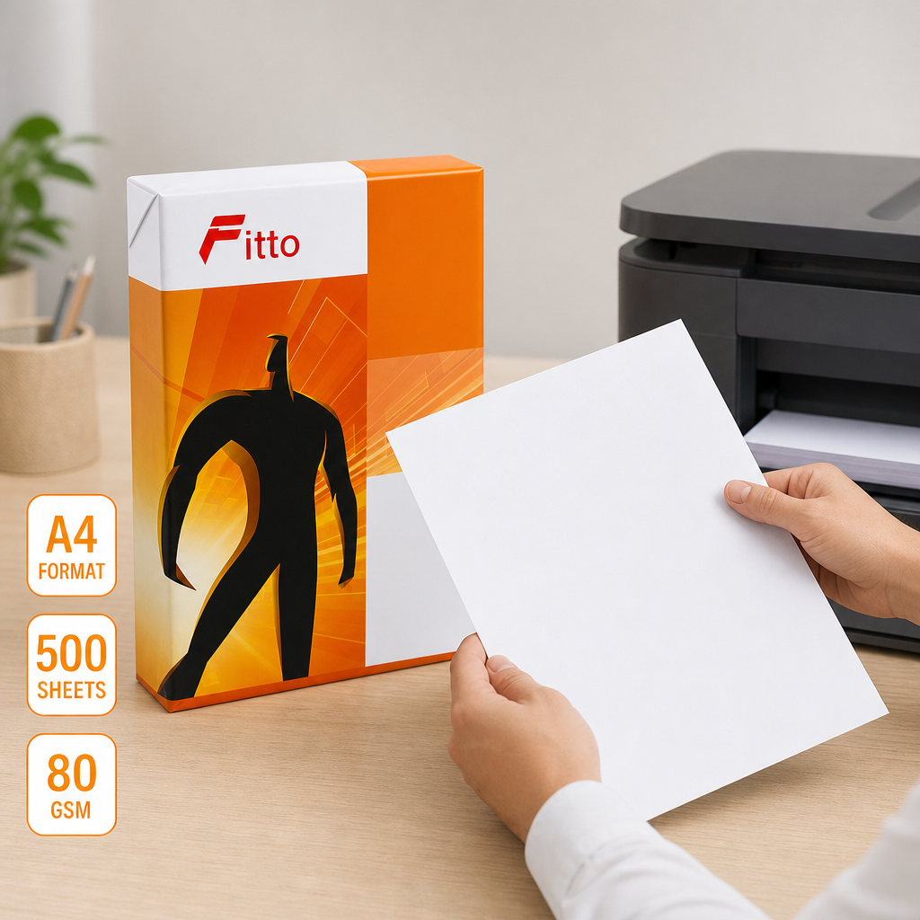 96 Pieces White A4 Copier Papers, 80 GSM, 21 × 29.7 cm, 500 Sheets for Printing and Copying