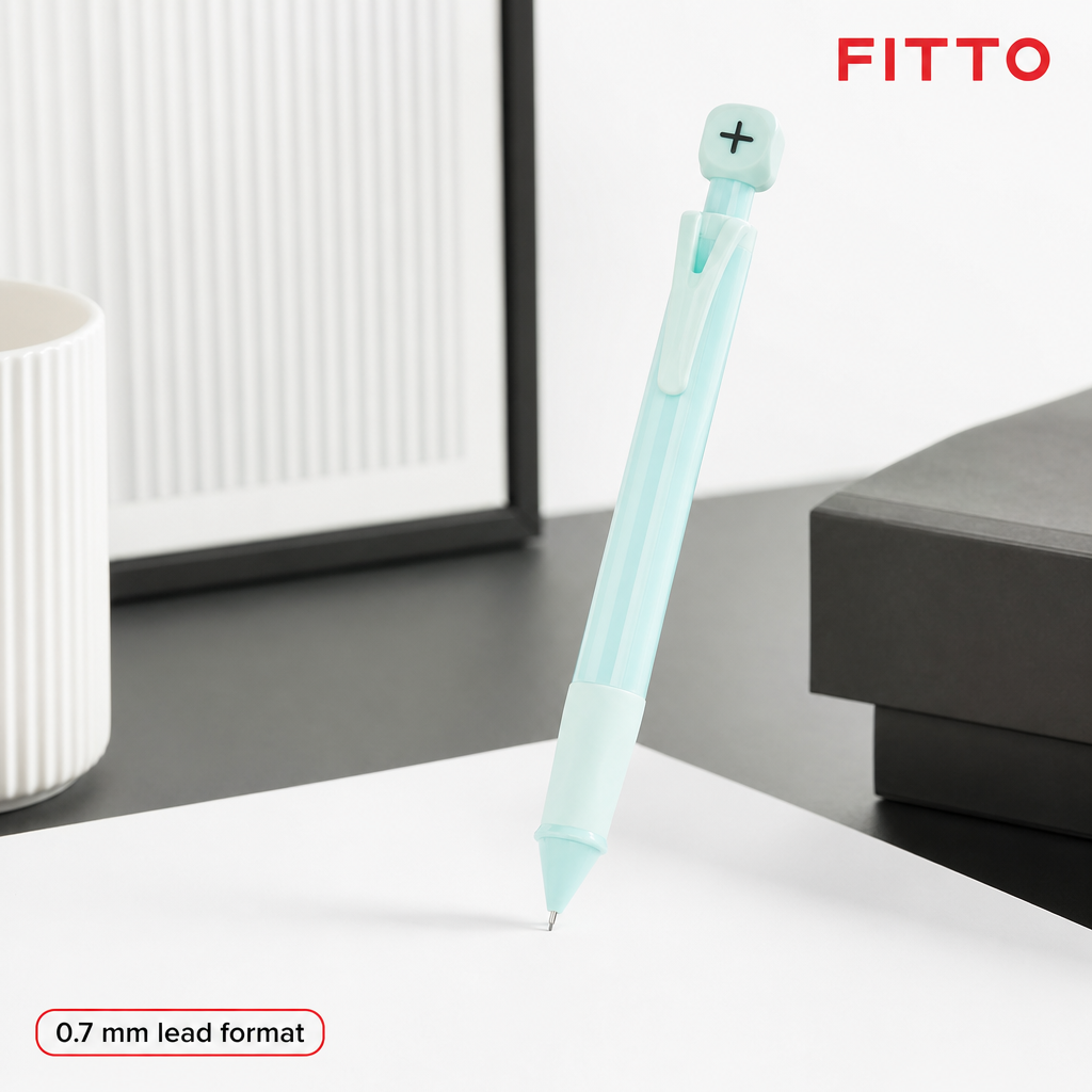 60 Pieces Mechanical Pencil with Symbol Top, 0.7 mm Lead Format, Pastel Colour, 13.2 cm