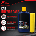 96 Pieces Interior Cleaner for Dashboard, Seat and Carpet with Chamois, 250 ml