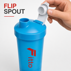 96 Pieces Sports Water Bottles Shaker Bottle with Flip Spout, Blue, 25 cm