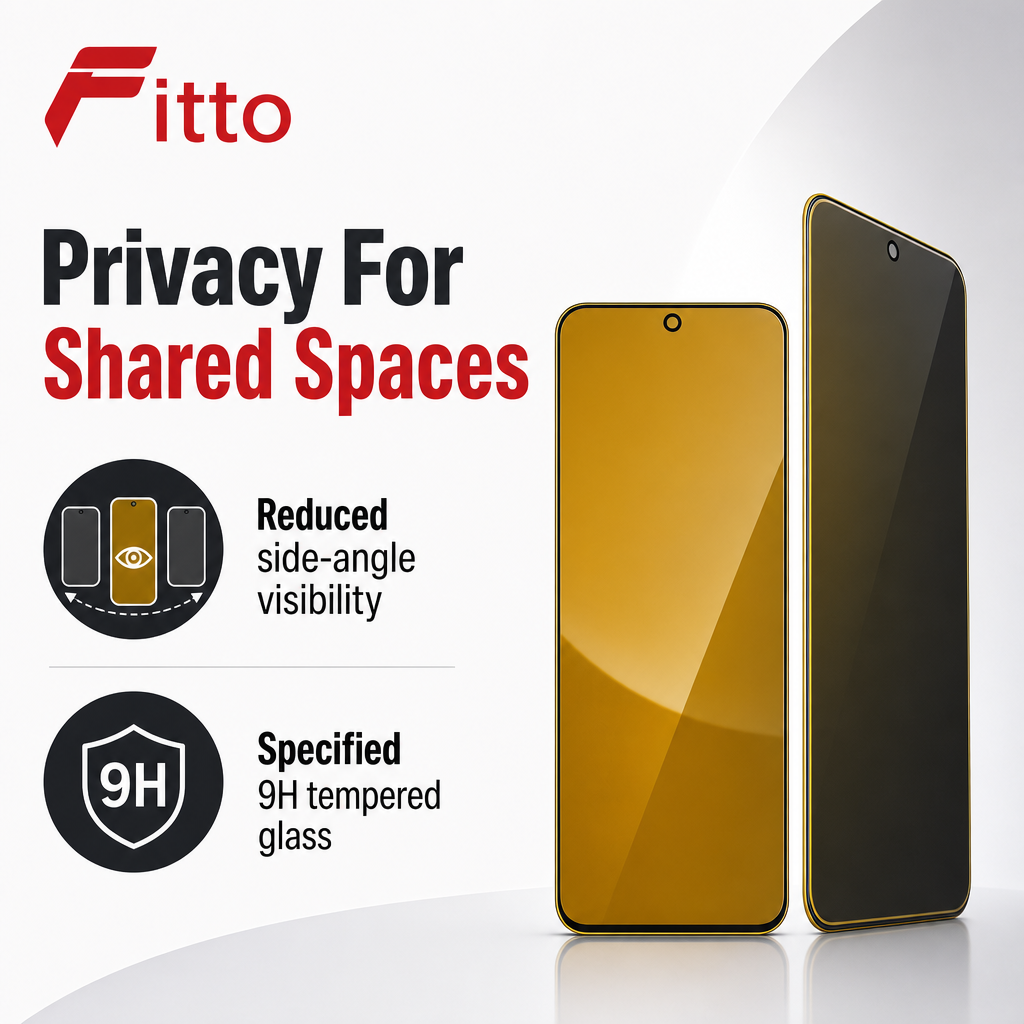 144 Pieces Privacy Tempered Glass Screen Protectors for Pro Max Smartphone, 9H Hardness, Single Pack