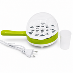 72 Pieces Mini Multifunction Electric Hot Pot with Steamer Insert, Green