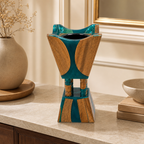 48 Pieces Decorative Wooden Incense Burner Stand, Sculptural Home Fragrance Holder, 8 Inch