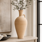 96 Pieces Natural Terracotta Amphora Vase with Handle, 30 cm