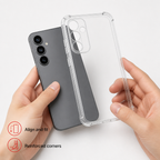 240 Pieces Clear Anti-Burst Protective Phone Cases with Reinforced Corners for FE Smartphone Variant