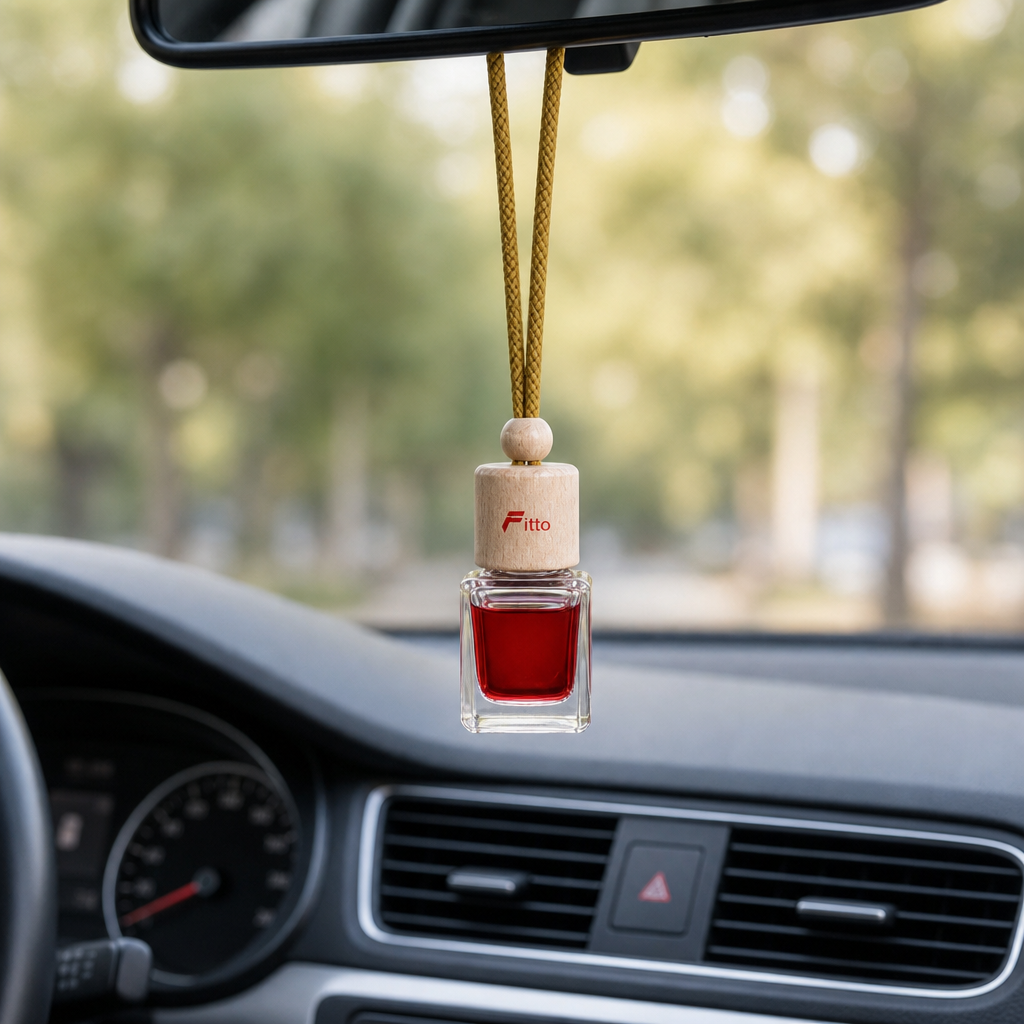 96 Pieces Hanging Bottle Car Air Fresheners, Vanilla Scent, Corded Interior Accessory