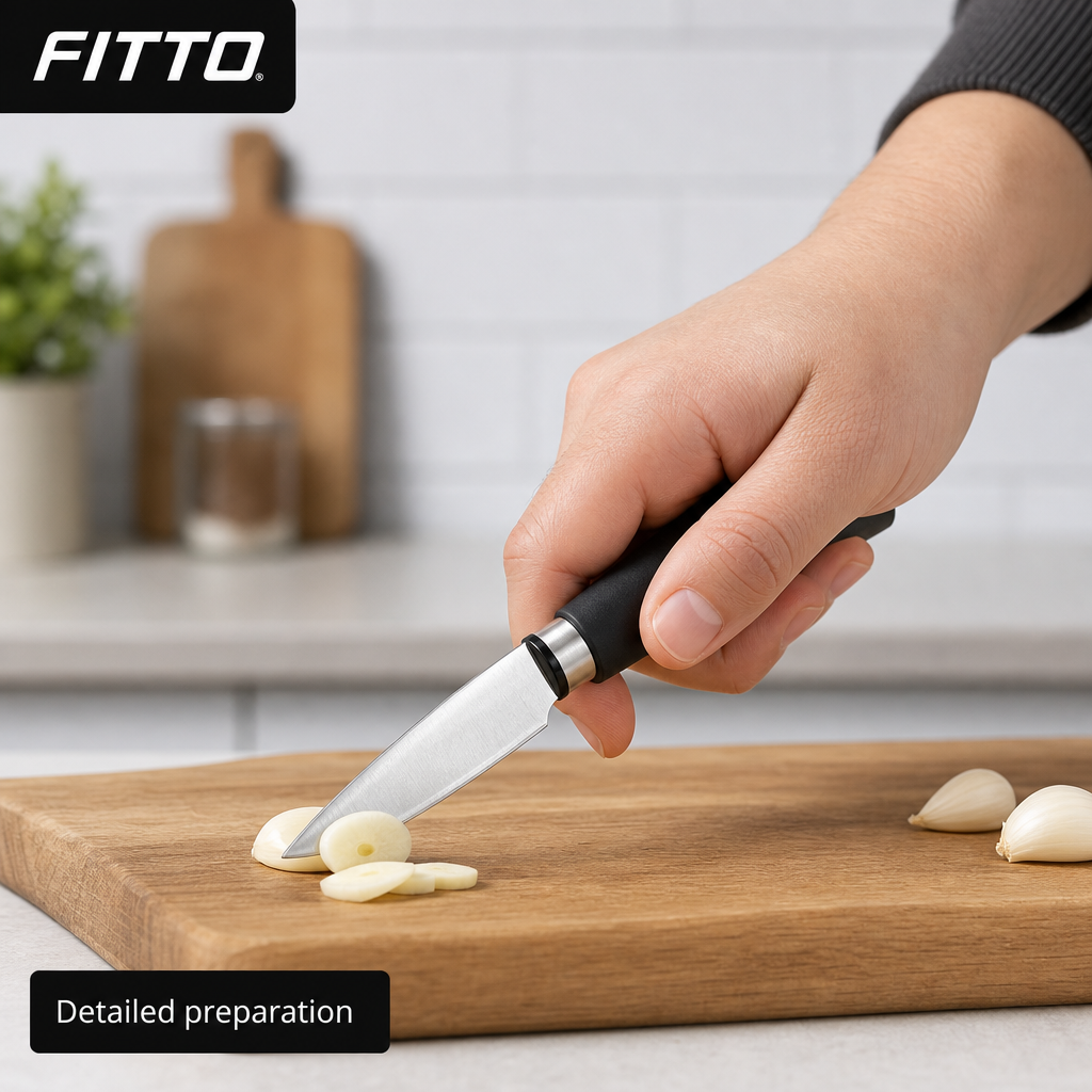 96 Pieces Paring Knife, 3 Inch, Silver Blade with Black Handle for Everyday Kitchen Preparation