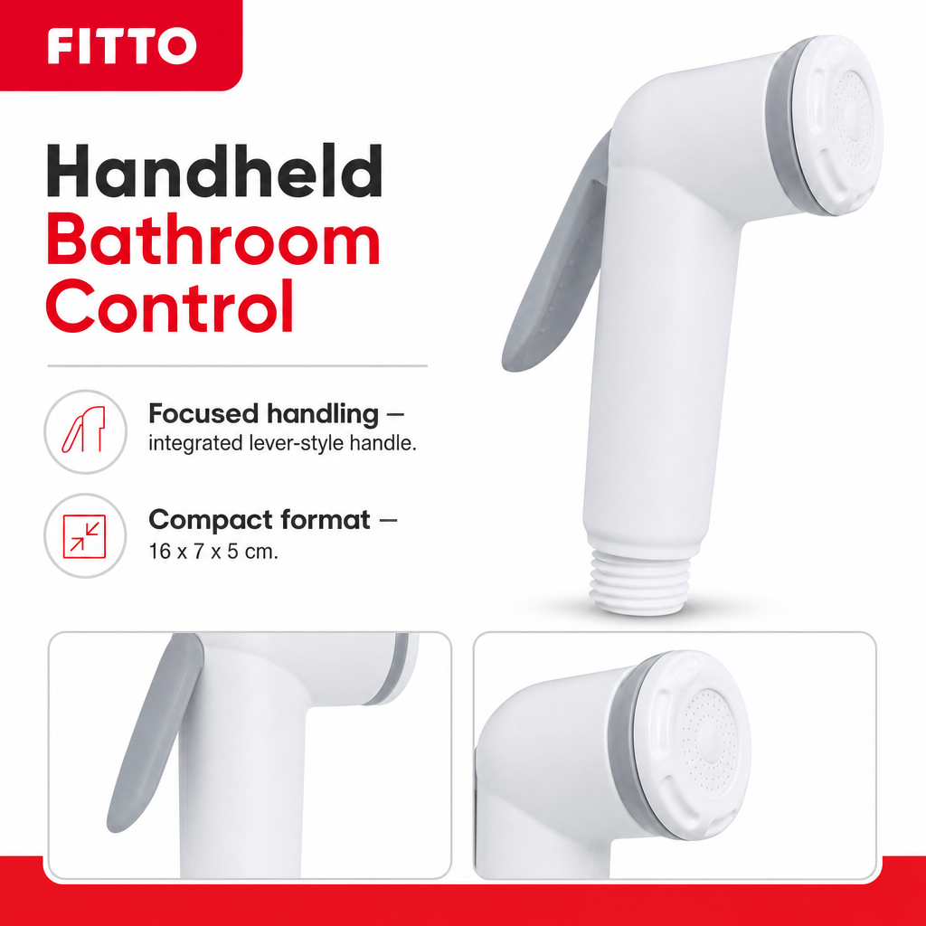 120 Pieces Handheld Bidet Sprayer Heads, White Bathroom Shattaf Nozzle, 1 Piece