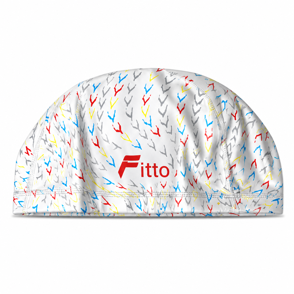 120 Pieces PU Swimming Cap for Adults, Patterned Pool Hair Cover, Assorted Colour, 1 Piece