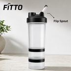 96 Pieces Sports Water Bottles with Flip Spout, Clear and Black, 1 Piece