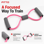 96 Pieces Resistance Bands with Foam Handles, Small Pink Expander for Home Workout and Strength Training
