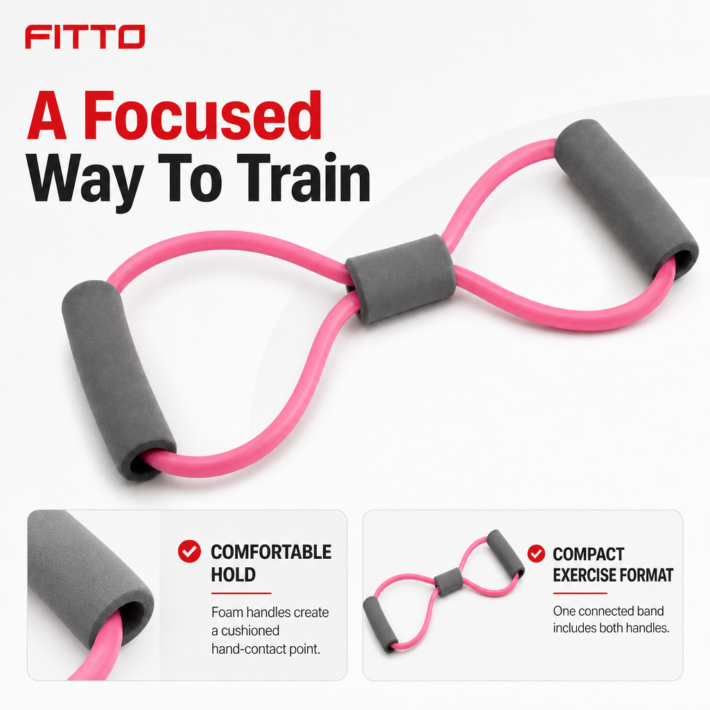 96 Pieces Resistance Bands with Foam Handles, Small Pink Expander for Home Workout and Strength Training