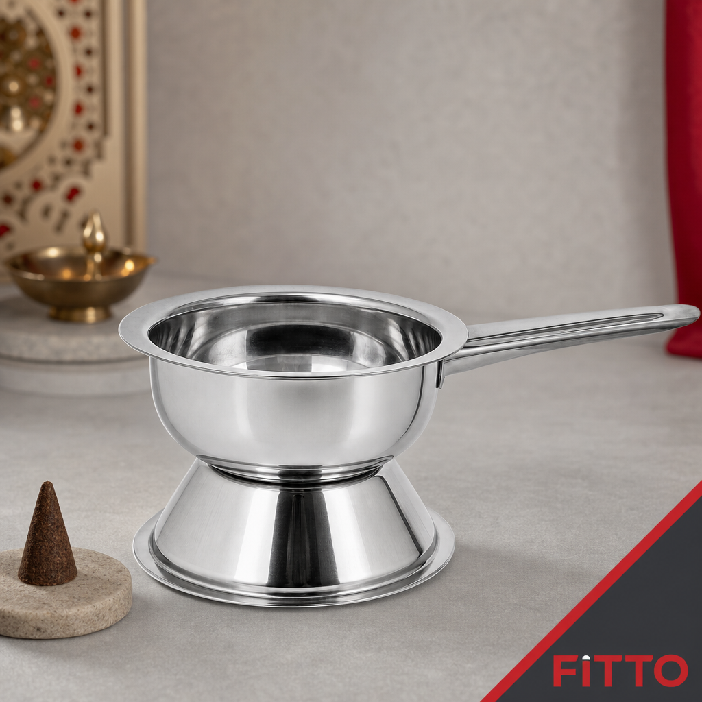96 Pieces Stainless Steel Dhoop Dani Incense Burner for Sambrani and Incense Cones, Long Handle, 1 Piece