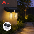 96 Pieces Solar LED Bulb Kit with Solar Panel, 2 W, Black, 1 Set