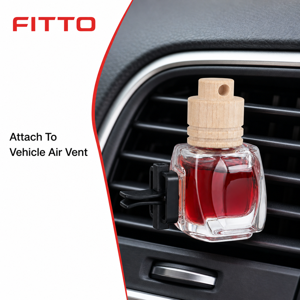 96 Pieces Car Vent Air Freshener Clip, Cherry Scent, 5 ml, Red