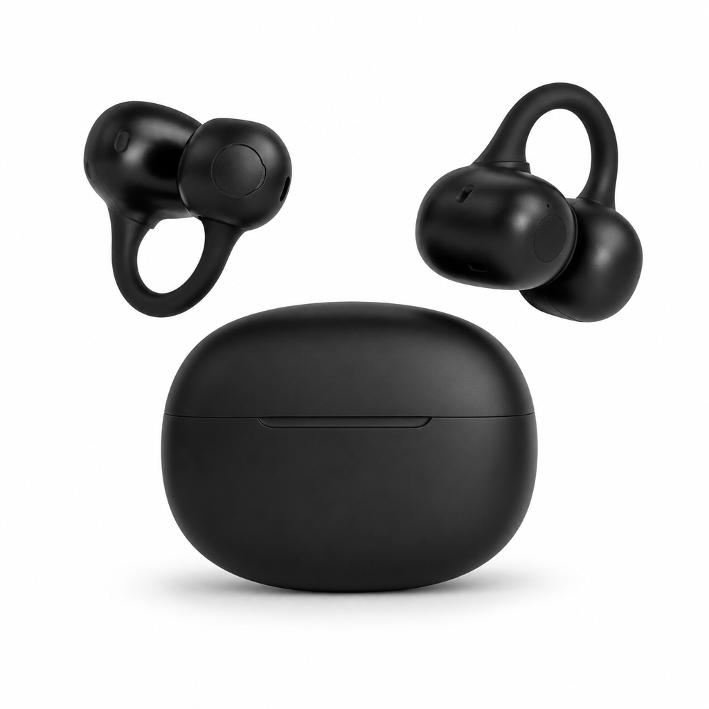 72 Pieces Clip-On Wireless Earbudses with Charging Case and Hi-Fi Audio