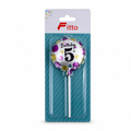 240 Pieces Birthday Number 5 Cake Candle, 5 cm