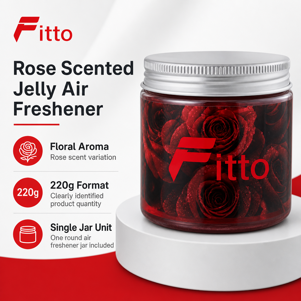 120 Pieces Car Air Fresheners Jelly, Rose Scent, 220g Single Jar